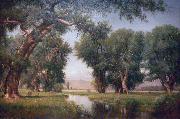 Worthington Whittredge On the Cache La Poudre River Sweden oil painting artist